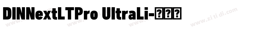 DINNextLTPro UItraLi字体转换